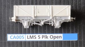 CA005 - LMS 17'6" 5 Plank Open Wagon with Sack Doors + 10' u/f, plastic