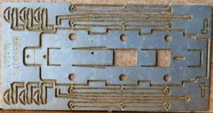 LBG200 - Chassis, 12mm fold up etch with bushes. GWR 2251 Class 0-6-0, Collett Goods.