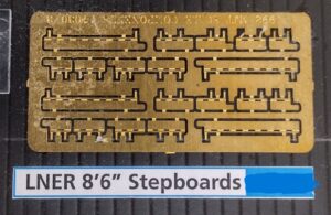 MT004 - Step boards, LNER 8'6" Bogie, etched
