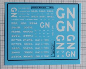 OT001 - GNR Freight Large letters 1898 on