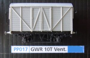 PP017 - GWR 16' 10 Ton Ventilated Van ‘Mink’, V12/14/16/18 + 9' u/f, plastic