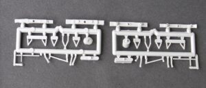 PP029 - Accessory Moulding, - Door Bangers, Vac Cylinder, V Hangers, Lifting Link for LNER 10' Wb Vac U/f, Steel & Wooden Headstocks & BB/DG Coupling Mount, plastic
