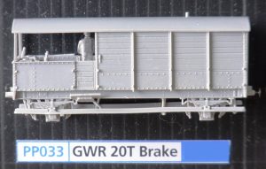 PP033 - GWR 24' 20 Ton Brake Van Diag AA19, plastic