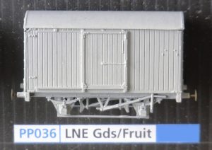 PP036 - LNER 17'6" Goods or Fruit Van + 10' u/f, plastic