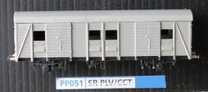 PP051 - SR PMV/CCT 4 Wheel Passenger Luggage Van, D3103 PLV Or Covered Carriage Truck D3101 Van U. With Both Types of Ends, Plastic