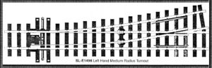 SLE1496 - Points LH 508mm (20in) radius