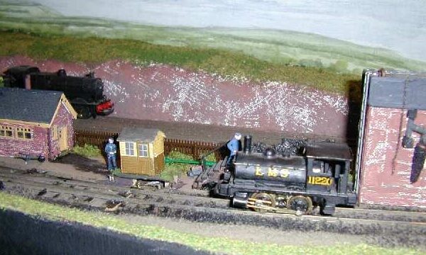 Pug shunter No. 11120 stands in the small servicing area at the end of the quarry exchange sidings. It is a Standard Society kit