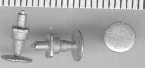 CBR157 - SR coach buffer large body round head, wm