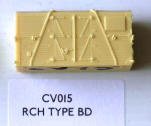 CV015 - RCH standard container type 'BD' large, Horizontally planked with side doors and corrugated steel end
