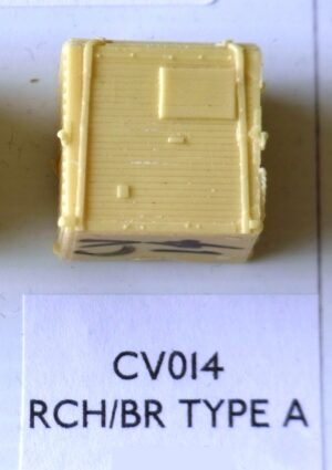 CV014 - RCH/BR diagram 3/001 standard container type 'A' - horizontally planked with corrugated steel end