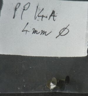 PP014A - 3mm Diameter Turned Blackened Steel Head and spindle (4)