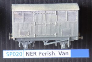 SP020 - LNER NER 10 Ton 17' Ventilated or Perishable Van D.F9 (Needs 10' u/f), plastic