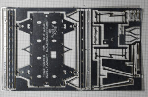 FH003 - BR 10ft plate frame W-irons, etched