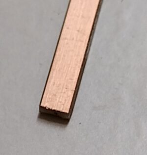 TCC102 - 2.5 mm wide 1 mm thick sleeper strip – bundle of 18 305mm long