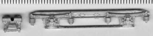 CBR052 - LMS 9' Coach bogie, side frame & bolster detail – wm